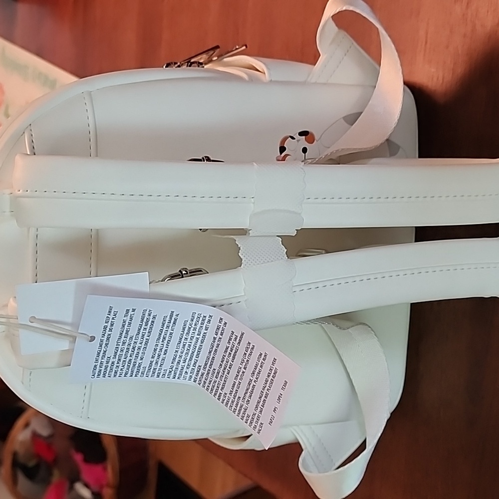 Loungefly White Backpack Baymax And Mochi with Disney Parks Logo - Picture 4 of 6